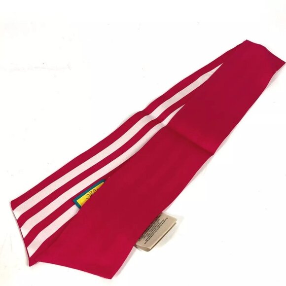 GUCCI BandeauScarf Adidas collaboration Neck Bow 3 Lines Scarf - Picture 9 of 11